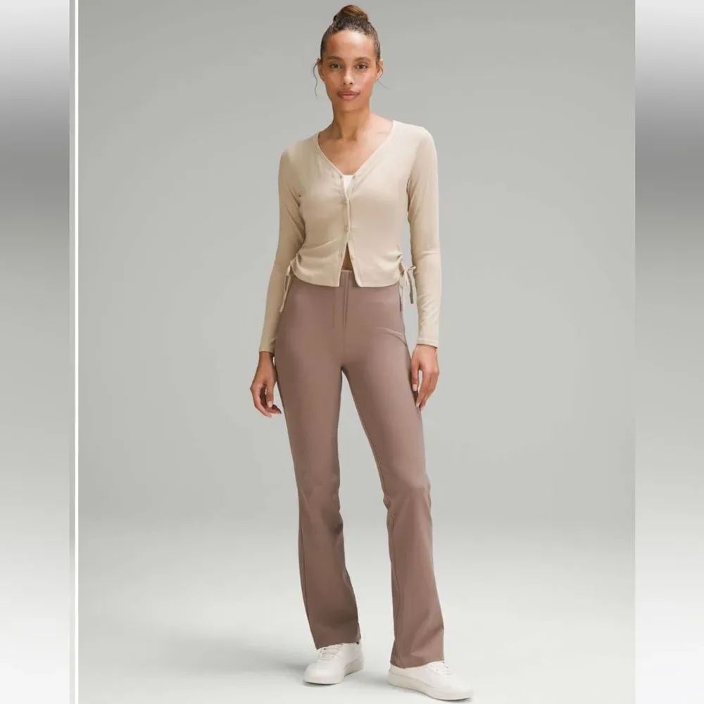LULULEMON Smooth Fit Pull-On High-Rise Pant Taupetastic Sz 18